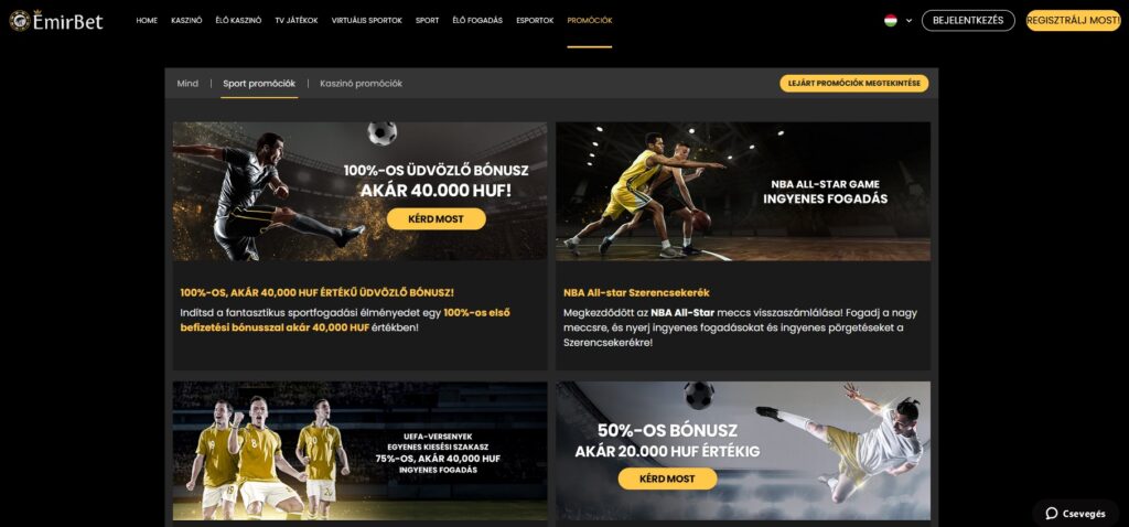 Milyen bónuszokat kínál az EmirBet Casino?