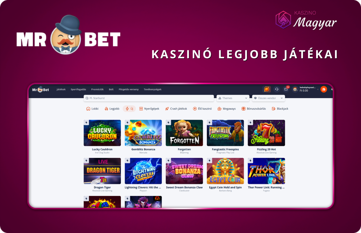 Mr. Bet legjobb játékai