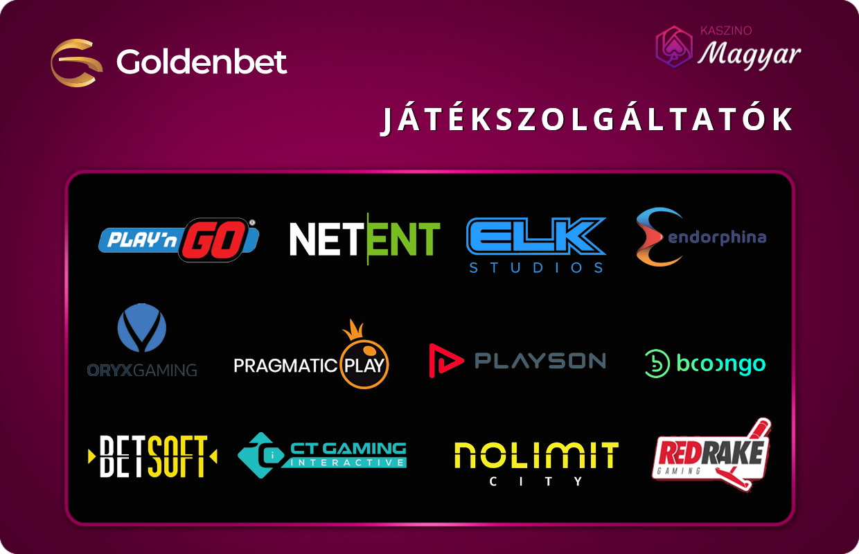 Goldenbet játékszolgáltatók