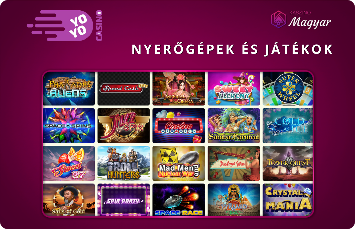 A legjobb játékok a YoYo Casino