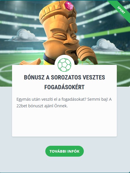 Bónusz a sorozatos vesztes fogadásokért