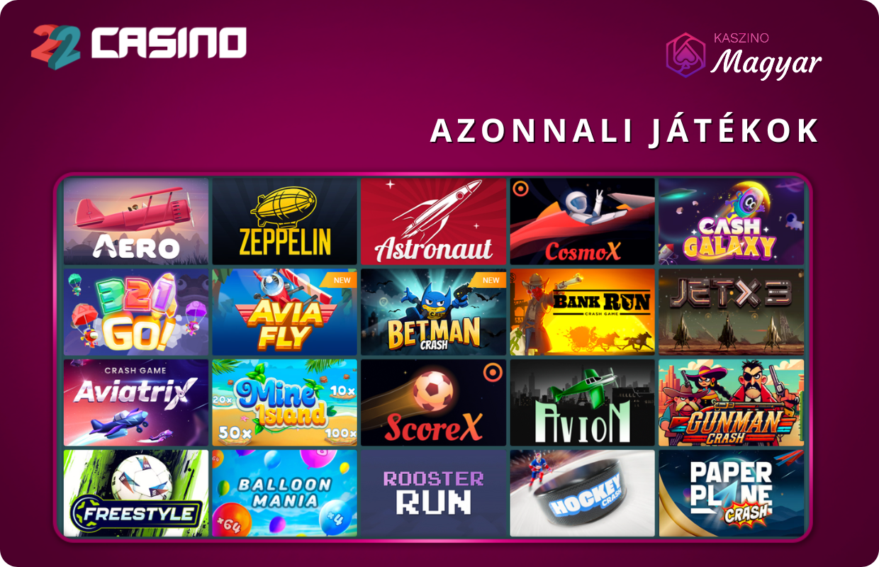 Instant game 22casino