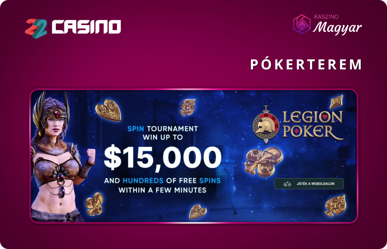 Poker room 22casino