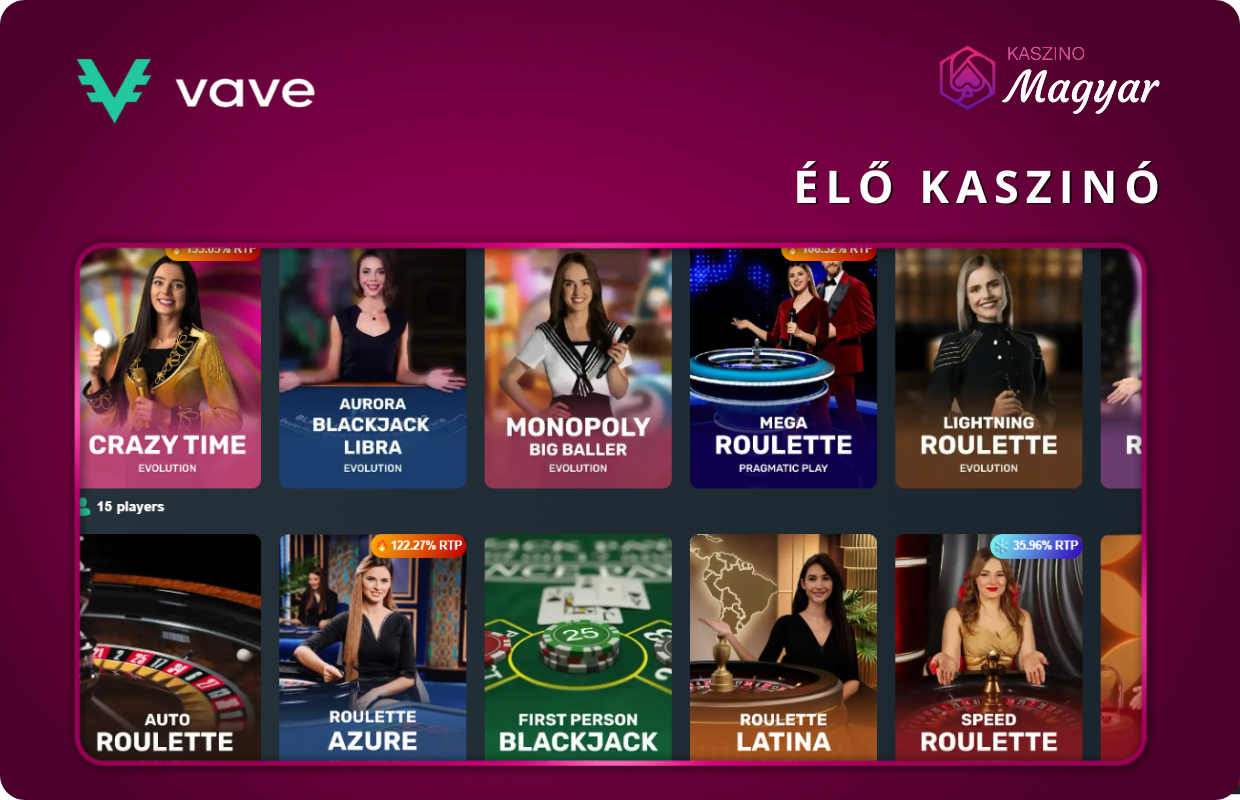 Vave Élő Kaszinó
