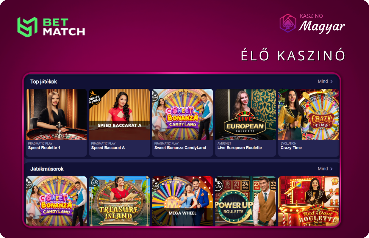 Betmatch Élő Kaszinó
