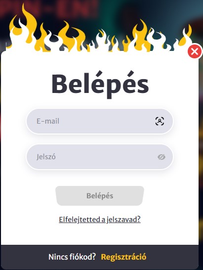 Bejelentkezési folyamat
