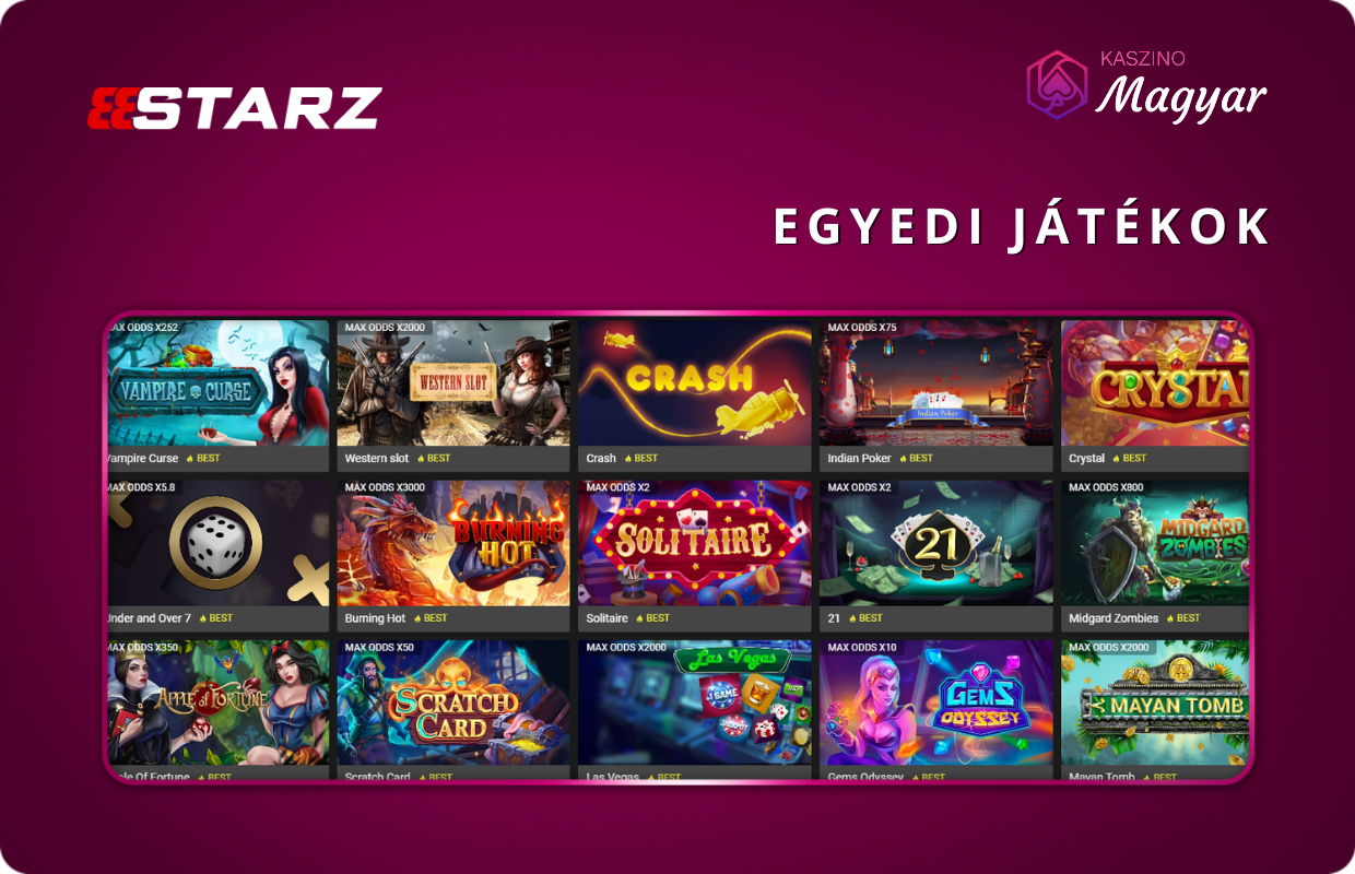 Egyedi játékok 888STARZ