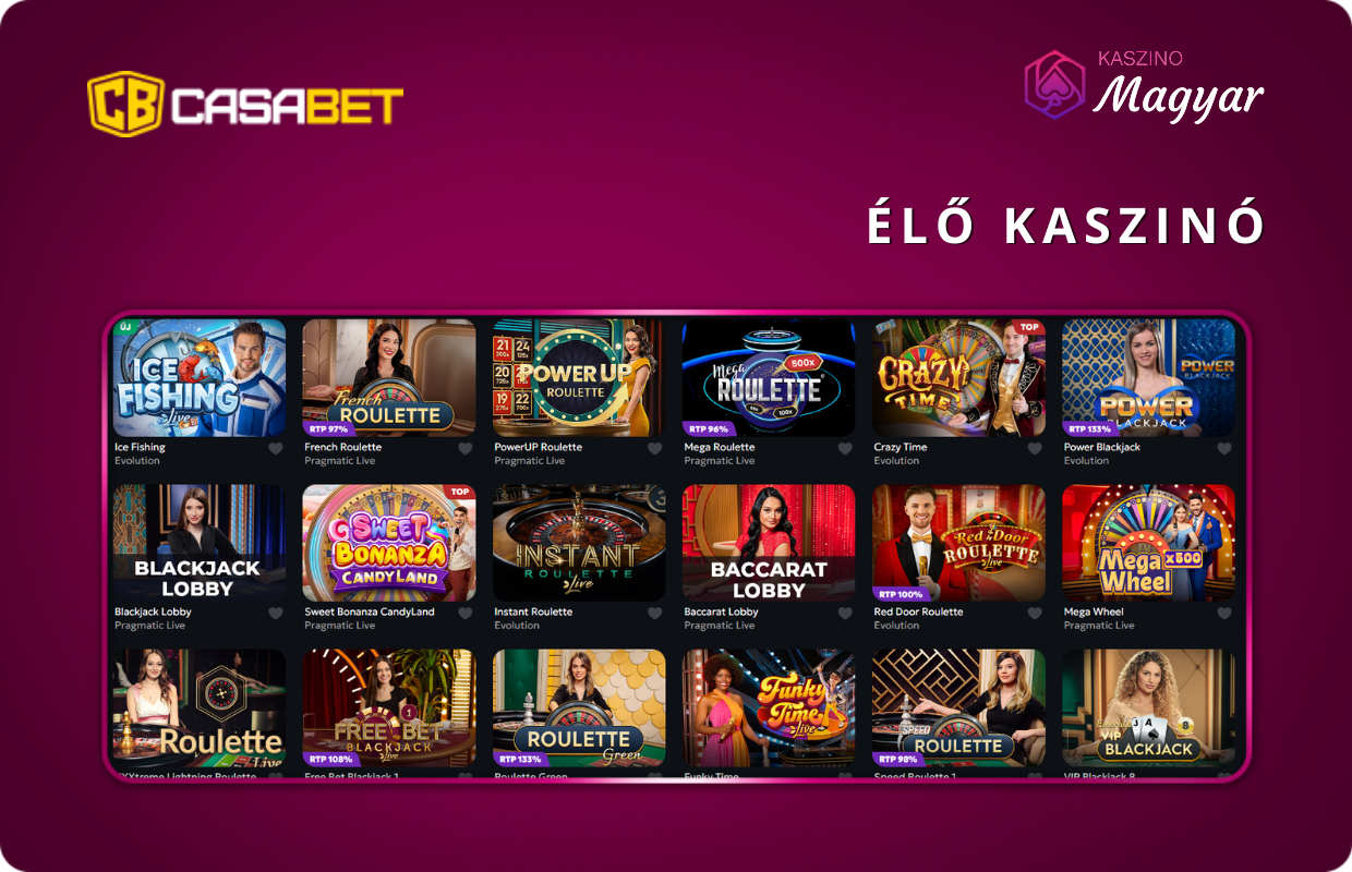 Casabet élő kaszinó