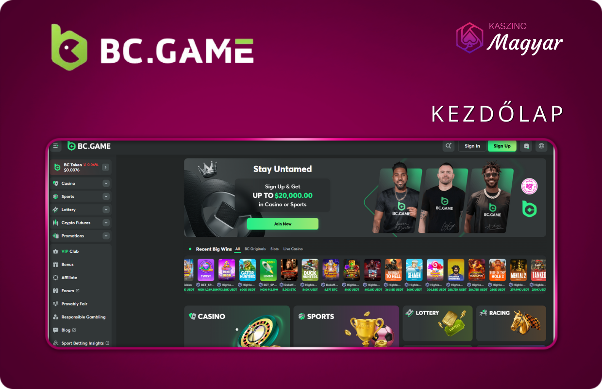 Kezdőlap BC.GAME
