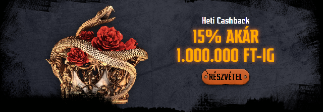 Heti Cashback
15% 