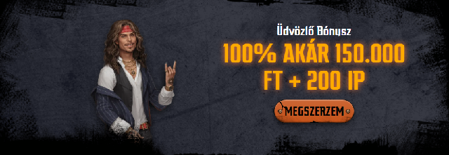 Üdvözlő Bónusz
100% akár 150,000 HUF