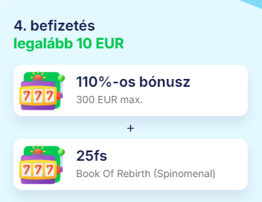 Negyedik befizetési bónusz