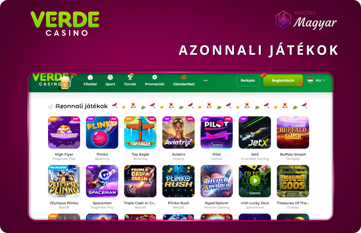 Verde Casino Screenshot